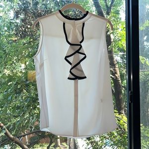 Calvin Klein Like New Size Small Ruffle Blouse